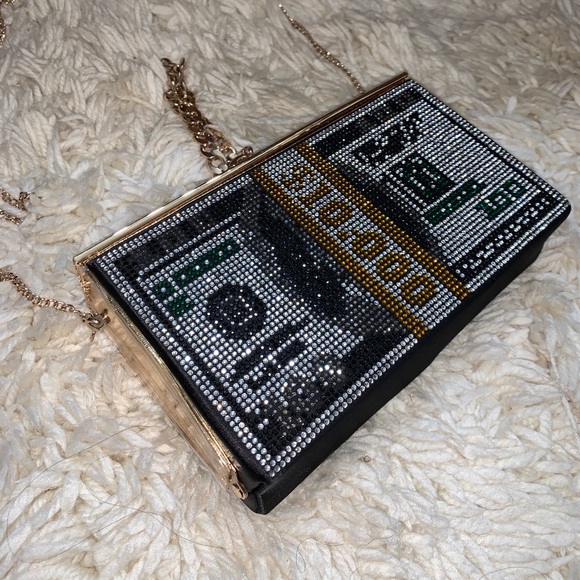 Women’s Swarovski Crystal Money Clutch/Purse - Picture 15 of 16